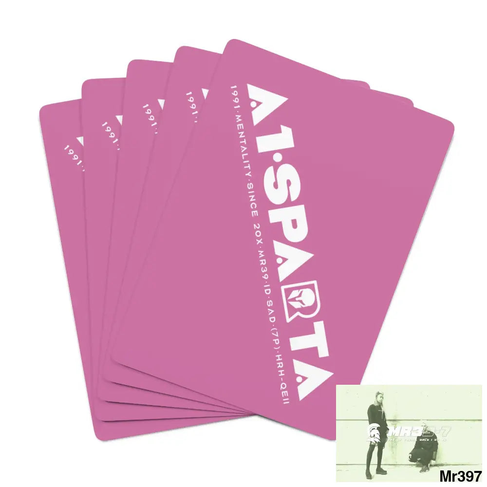 A1- Peace Sparta Custom Poker Cards 2.47’’ x 3.47’’ / White / Semi Glossy Paper products