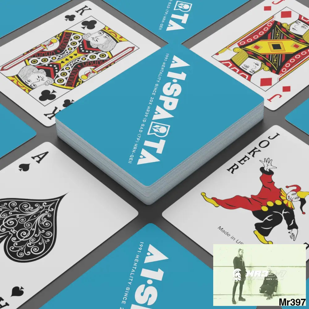 A1- Peace Sparta Custom Poker Cards 2.47’’ x 3.47’’ / White / Semi Glossy Paper products