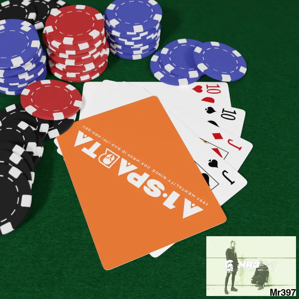 A1- Peace Sparta Custom Poker Cards 2.47’’ x 3.47’’ / White / Semi Glossy Paper products