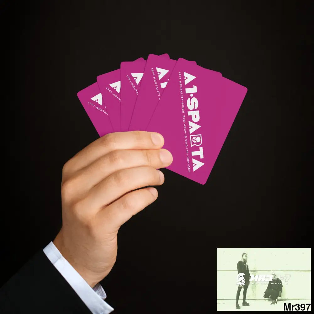 A1- Peace Sparta Custom Poker Cards 2.47’’ x 3.47’’ / White / Semi Glossy Paper products