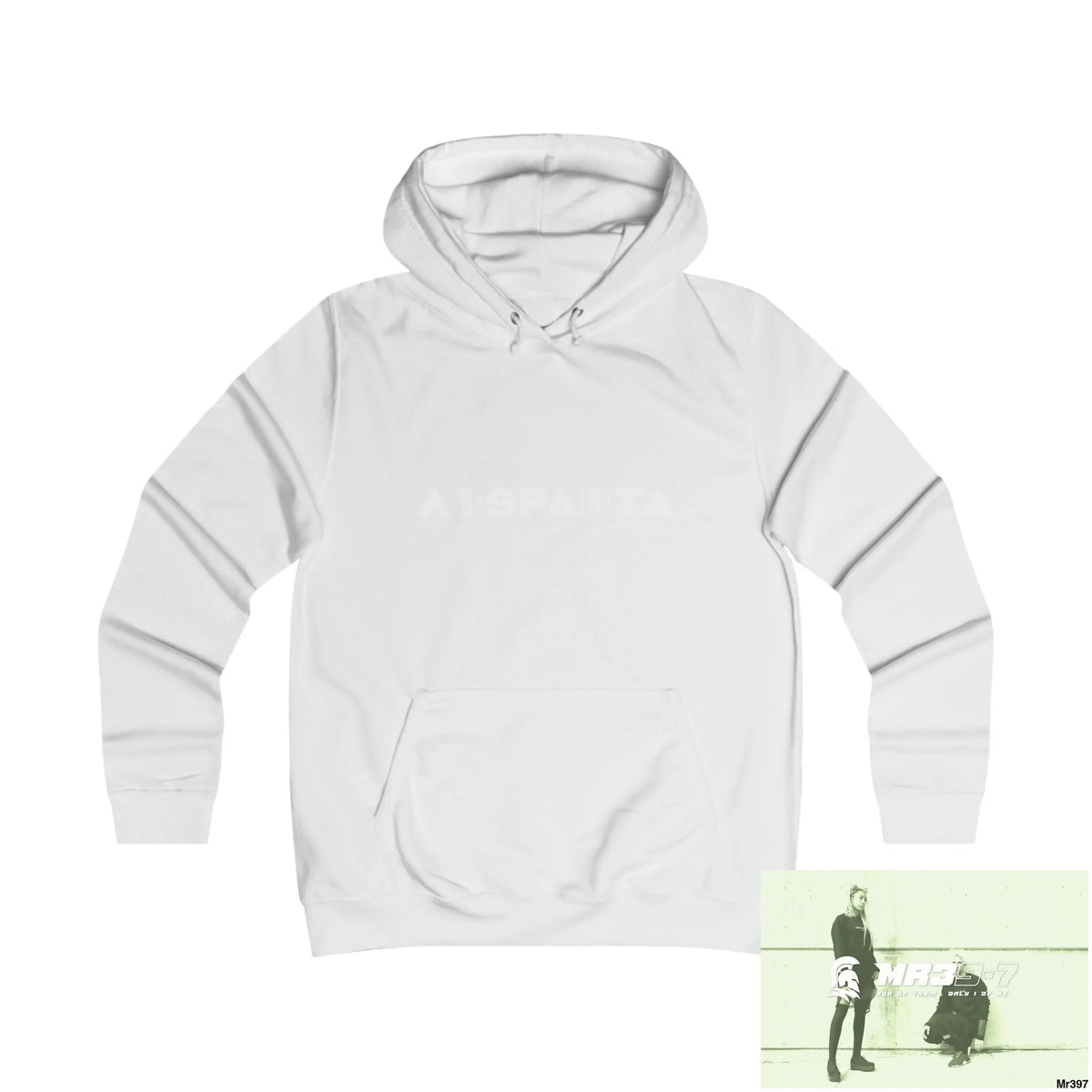 A1-Peace Sparta Girlie College Hoodie S / Arctic White Hoodie