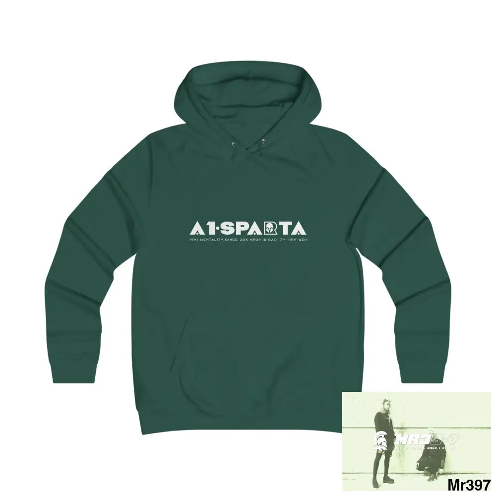 A1-Peace Sparta Girlie College Hoodie S / Bottle Green Hoodie