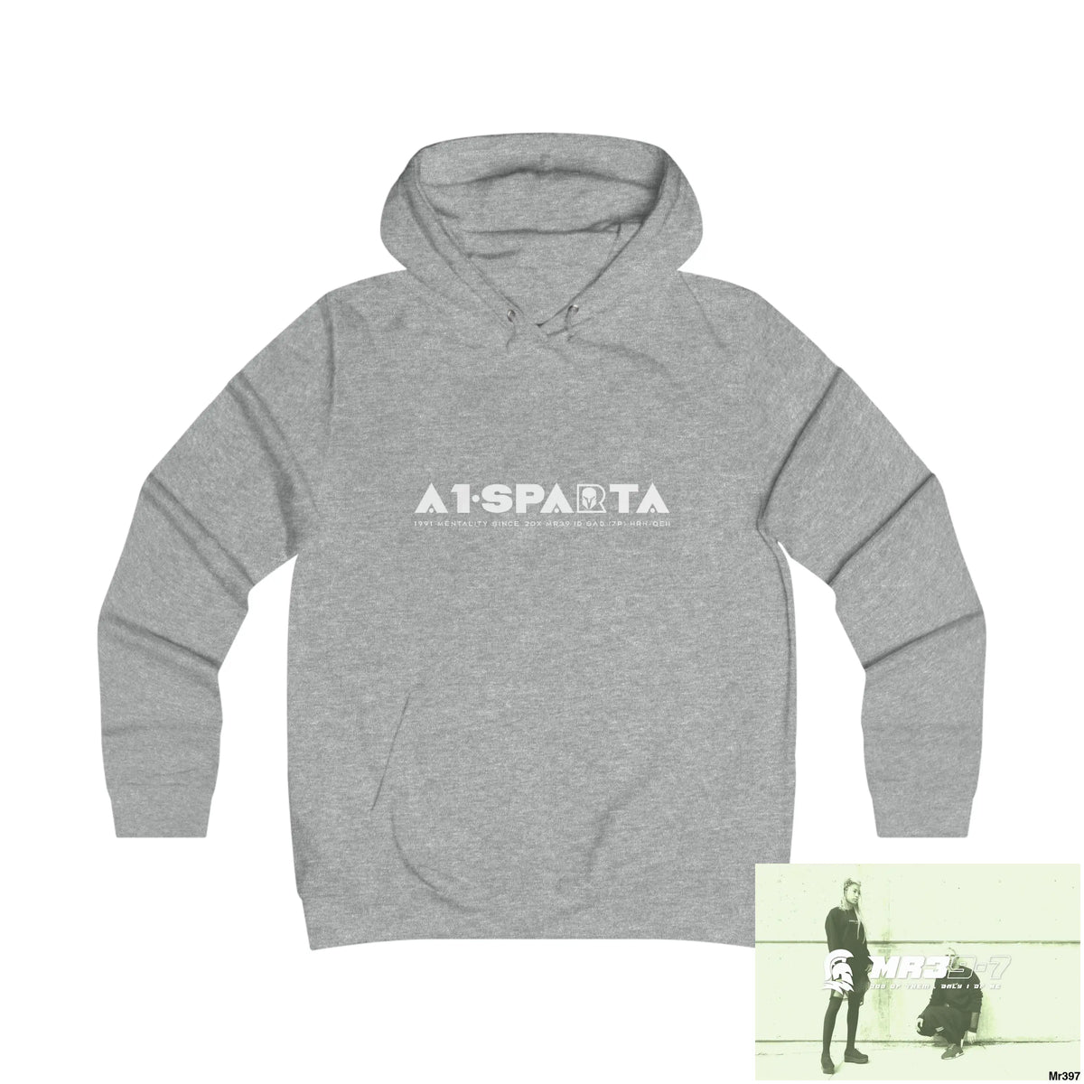 A1-Peace Sparta Girlie College Hoodie S / Heather Grey Hoodie