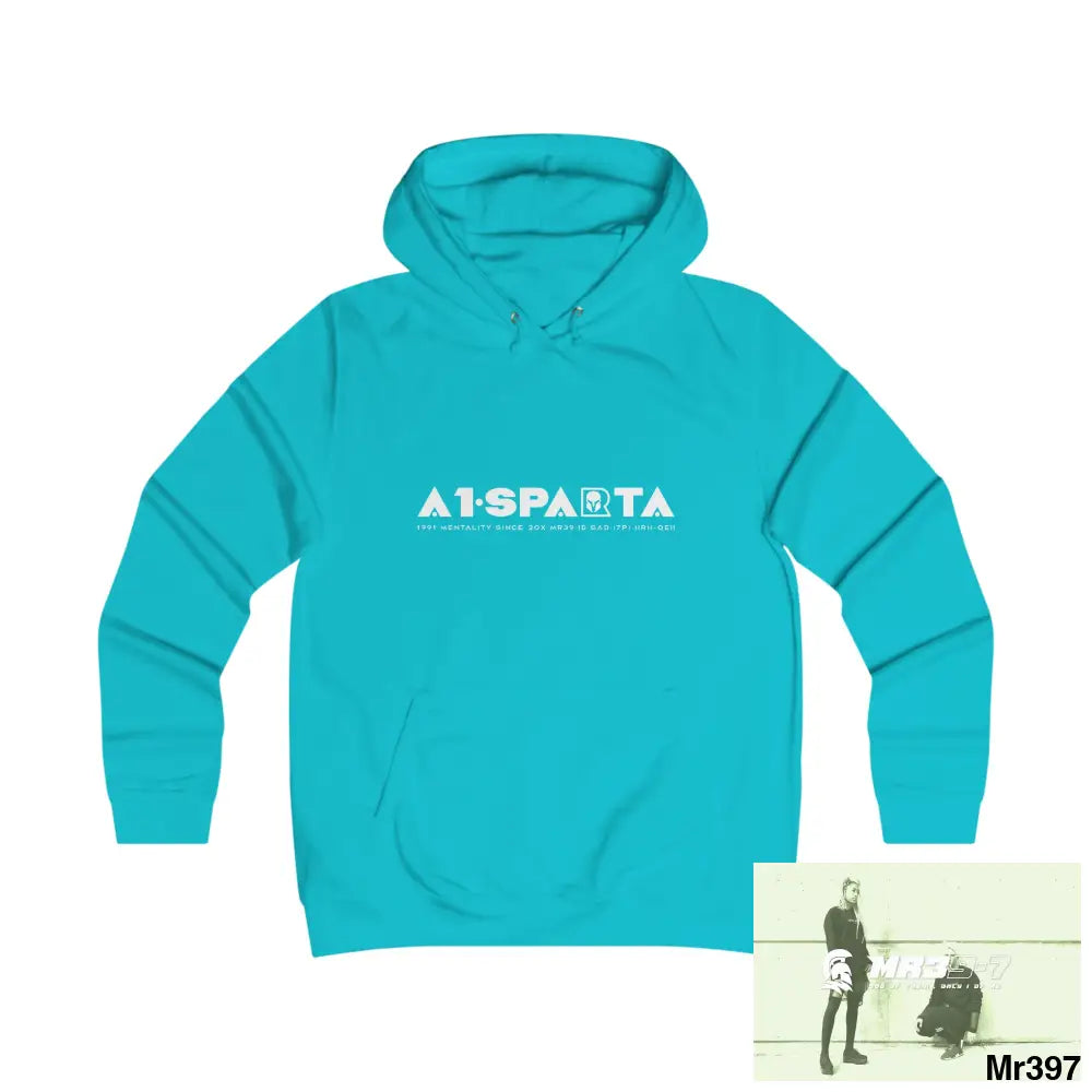A1-Peace Sparta Girlie College Hoodie S / Turquoise Surf Hoodie