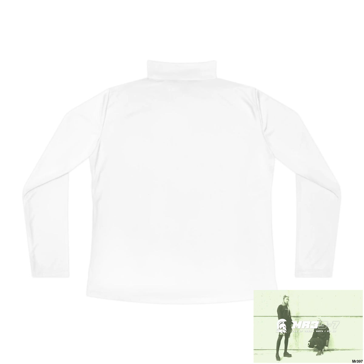 A1- peace Sparta -Ladies Quarter-Zip Pullover Long-sleeve