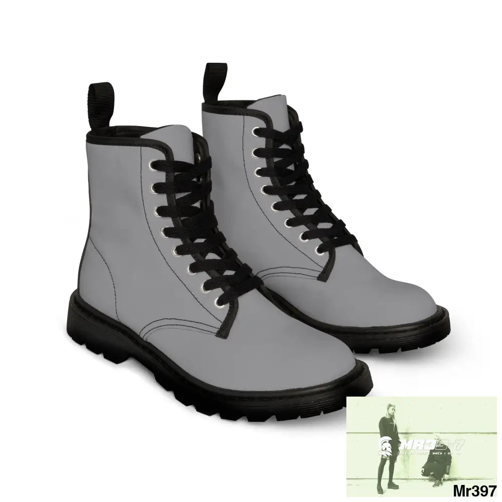 A1-Peace Sparta Light Grey Canvas Boots AOP Shoes