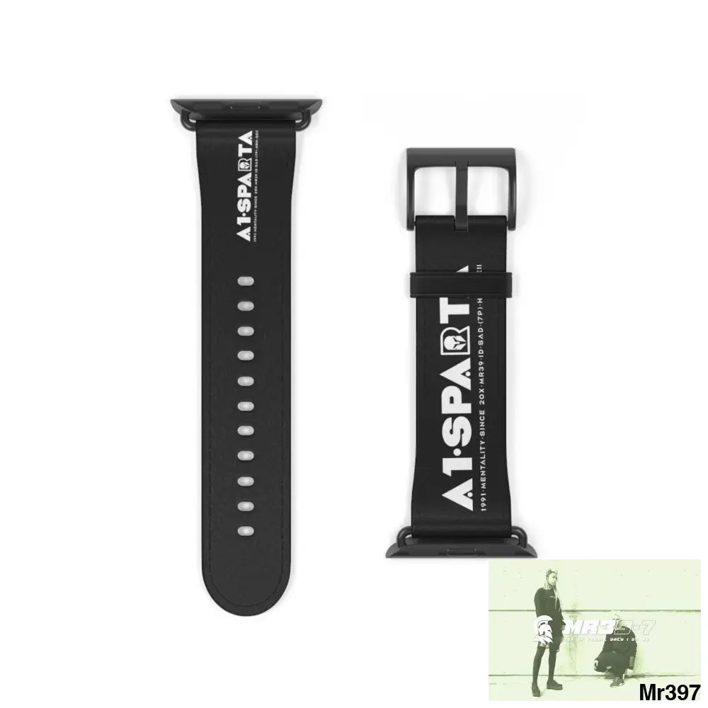 A1-Peace Sparta Watch Band 38 - 41 mm / Black Matte Accessories