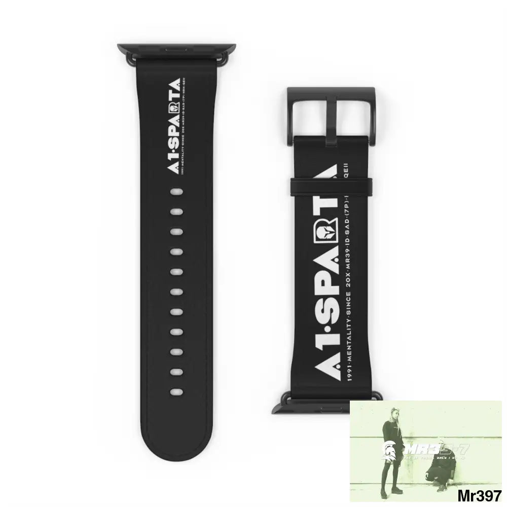 A1-Peace Sparta Watch Band 42 - 45 mm / Black Matte Accessories