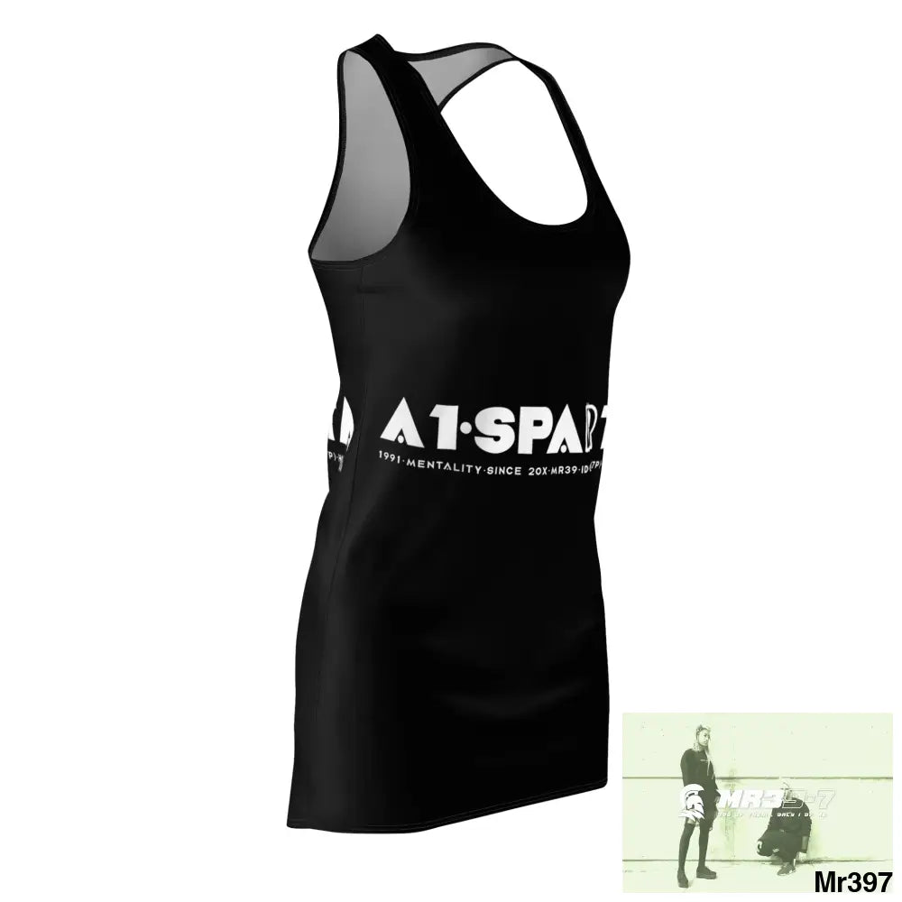 A1- Peace Sparta Woman’s Cut & Sew Racerback Dress (AOP) All Over Prints