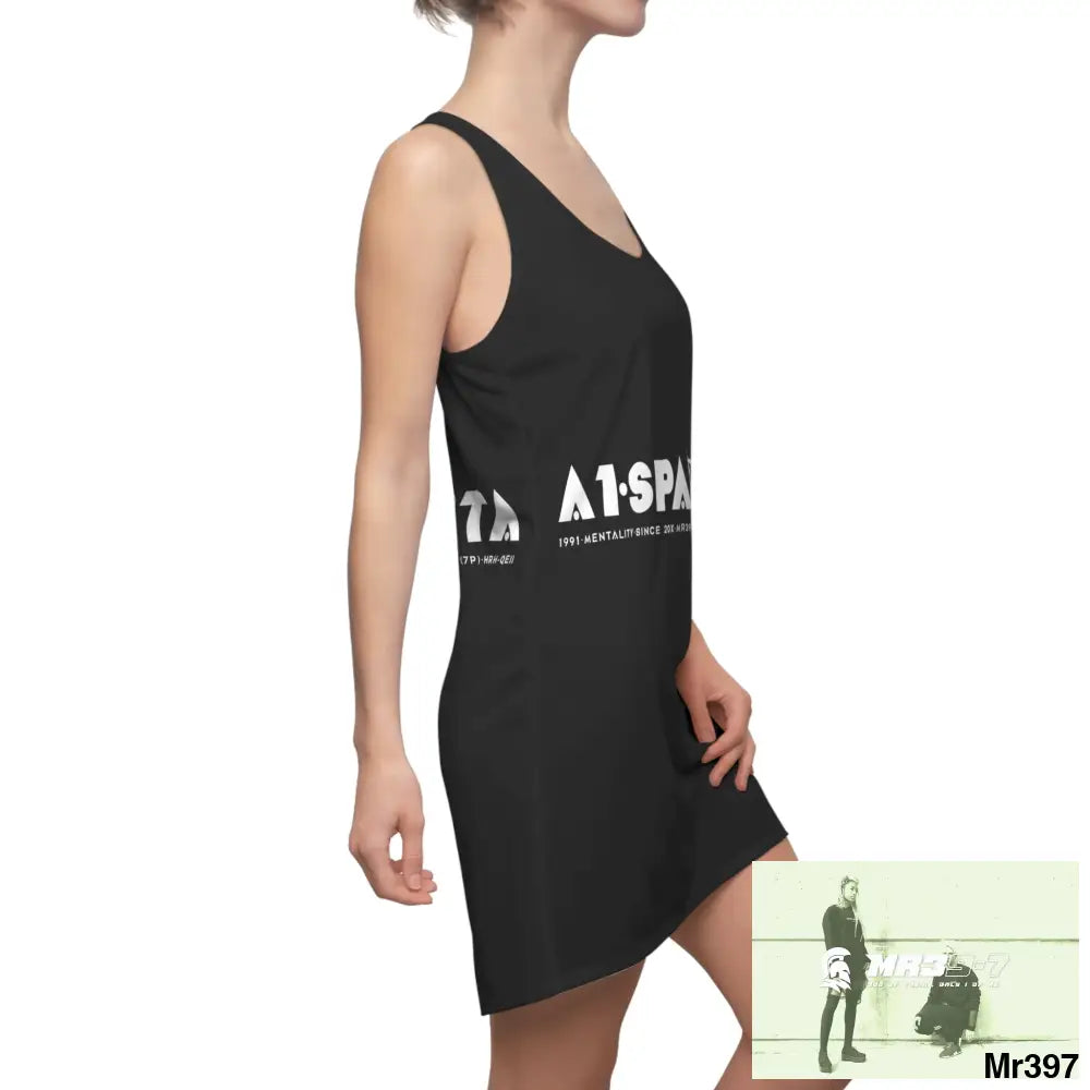 A1- Peace Sparta Woman’s Cut & Sew Racerback Dress (AOP) All Over Prints