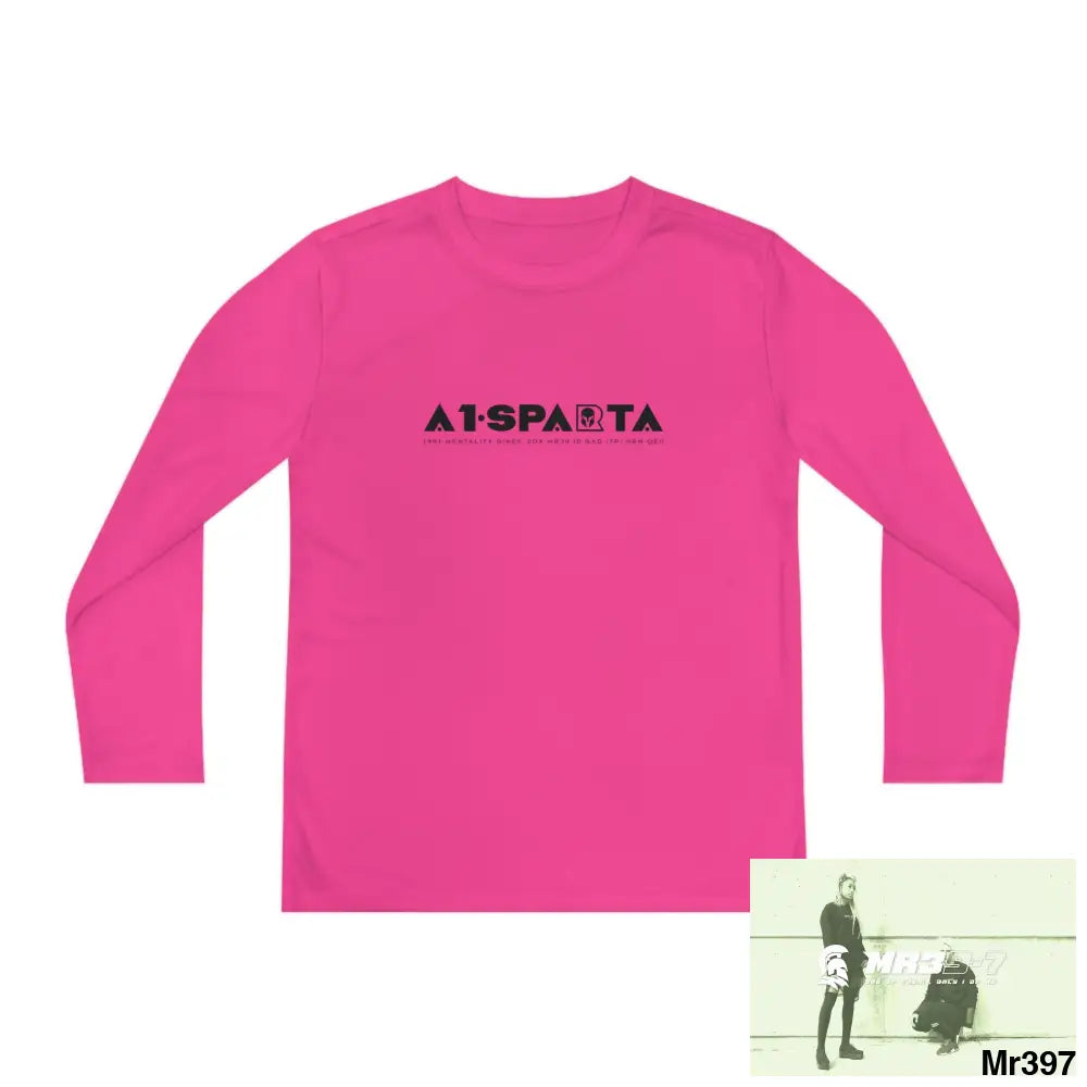 A1-Peace Sparta Youth Long Sleeve Competitor Tee Kids clothes