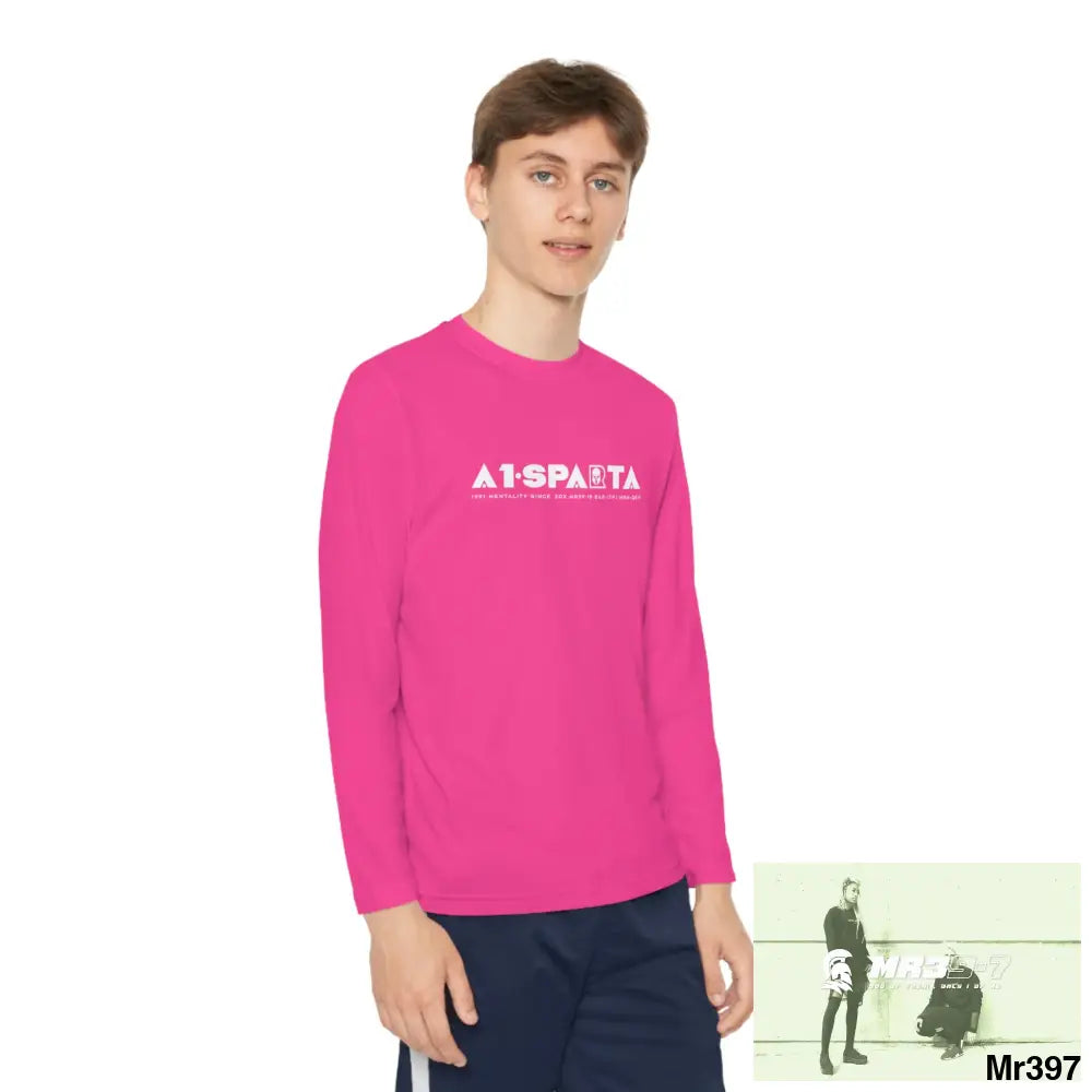 A1-Peace Sparta Youth Long Sleeve Competitor Tee Kids clothes