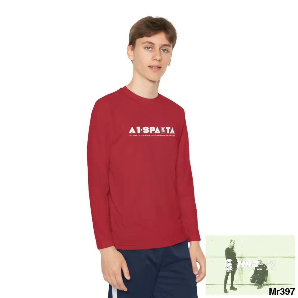 A1-Peace Sparta Youth Long Sleeve Competitor Tee Kids clothes