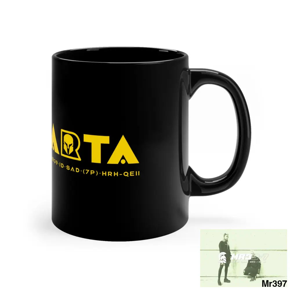 A1•Sparta 11oz Black Mug 11oz Mug