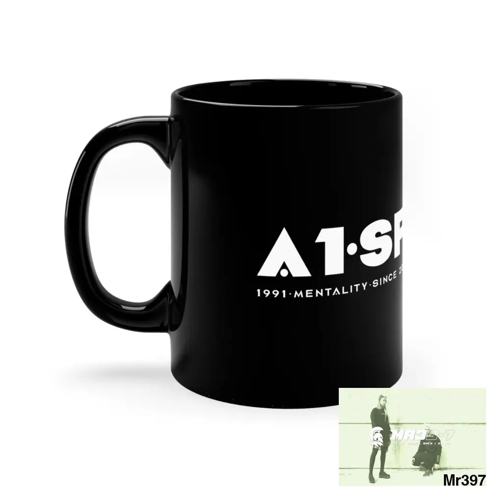 A1•Sparta 11oz Black Mug 11oz Mug