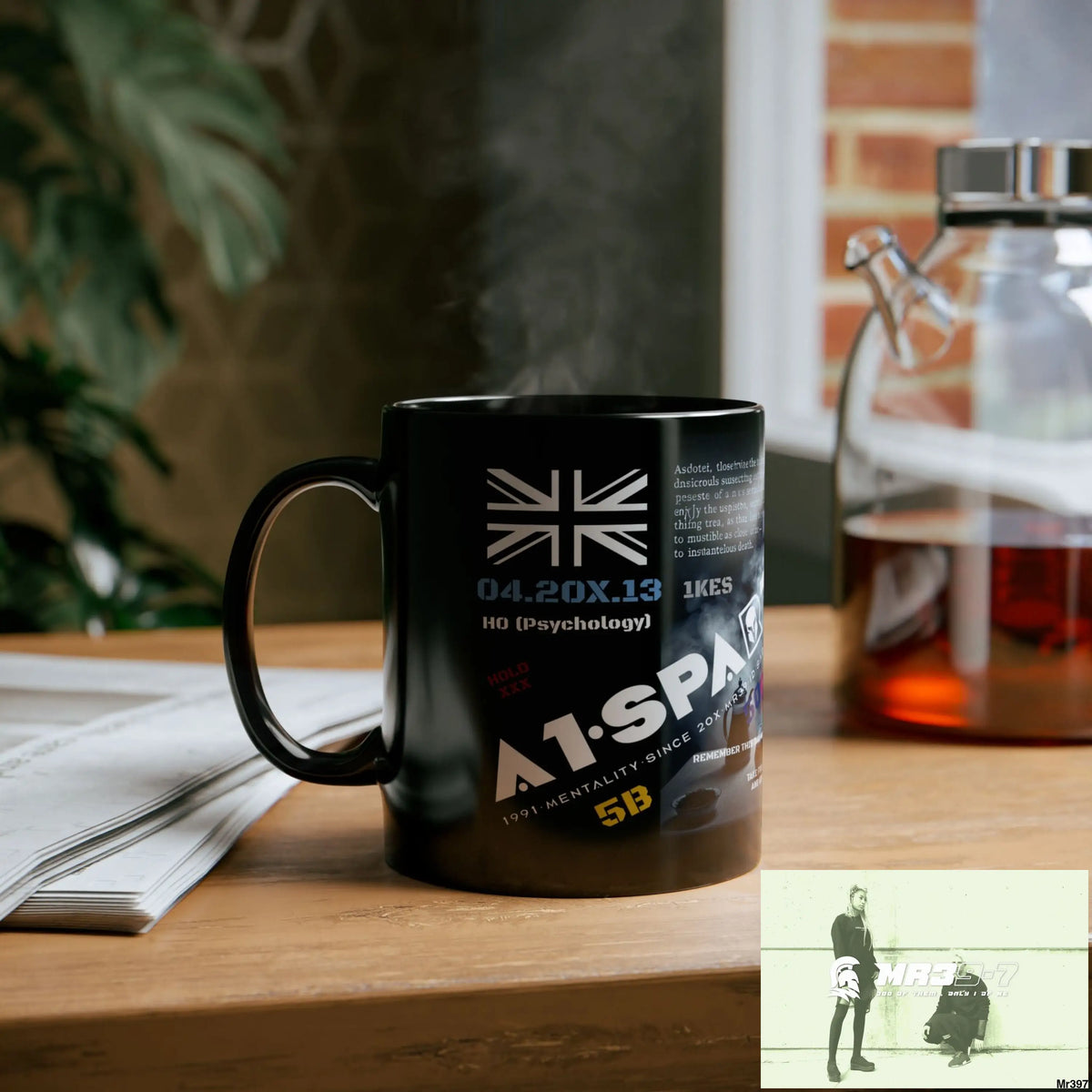 A1-Sparta 11oz Tactical GB / Black Mug Mental Health VAR / My Life My Deaths Their Plans Failed Couldn’t kill flies