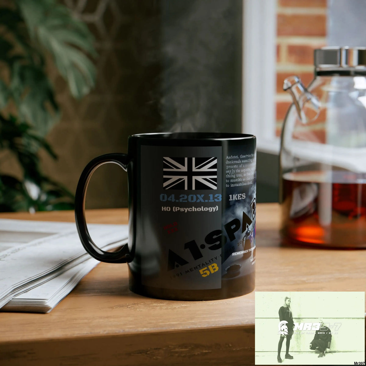 A1-Sparta 11oz Tactical GB / Black Mug Mental Health VAR / My Life My Deaths Their Plans Failed Couldn’t kill flies
