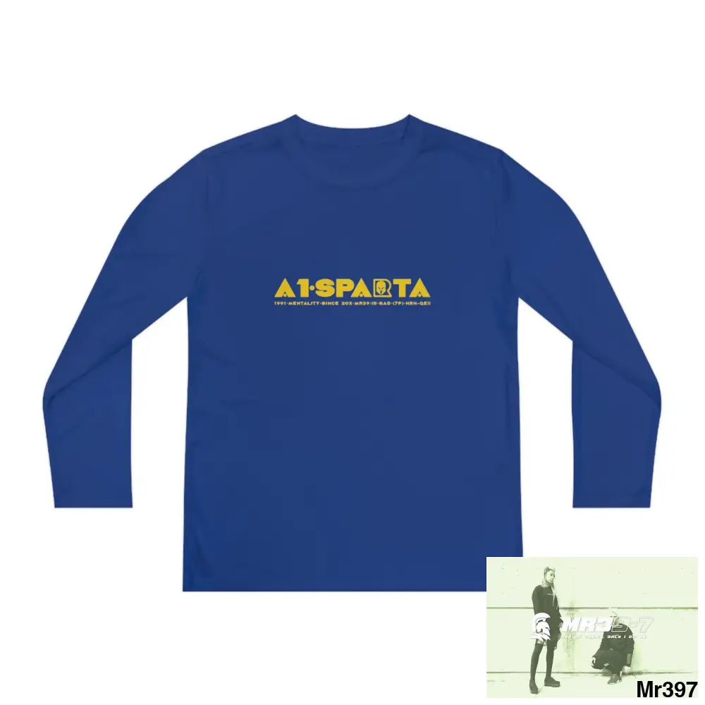 A1-Sparta 2001-23 5 Countries Just Say No To County Lines Youth Long Sleeve Competitor Tee True Royal / M Kids clothes