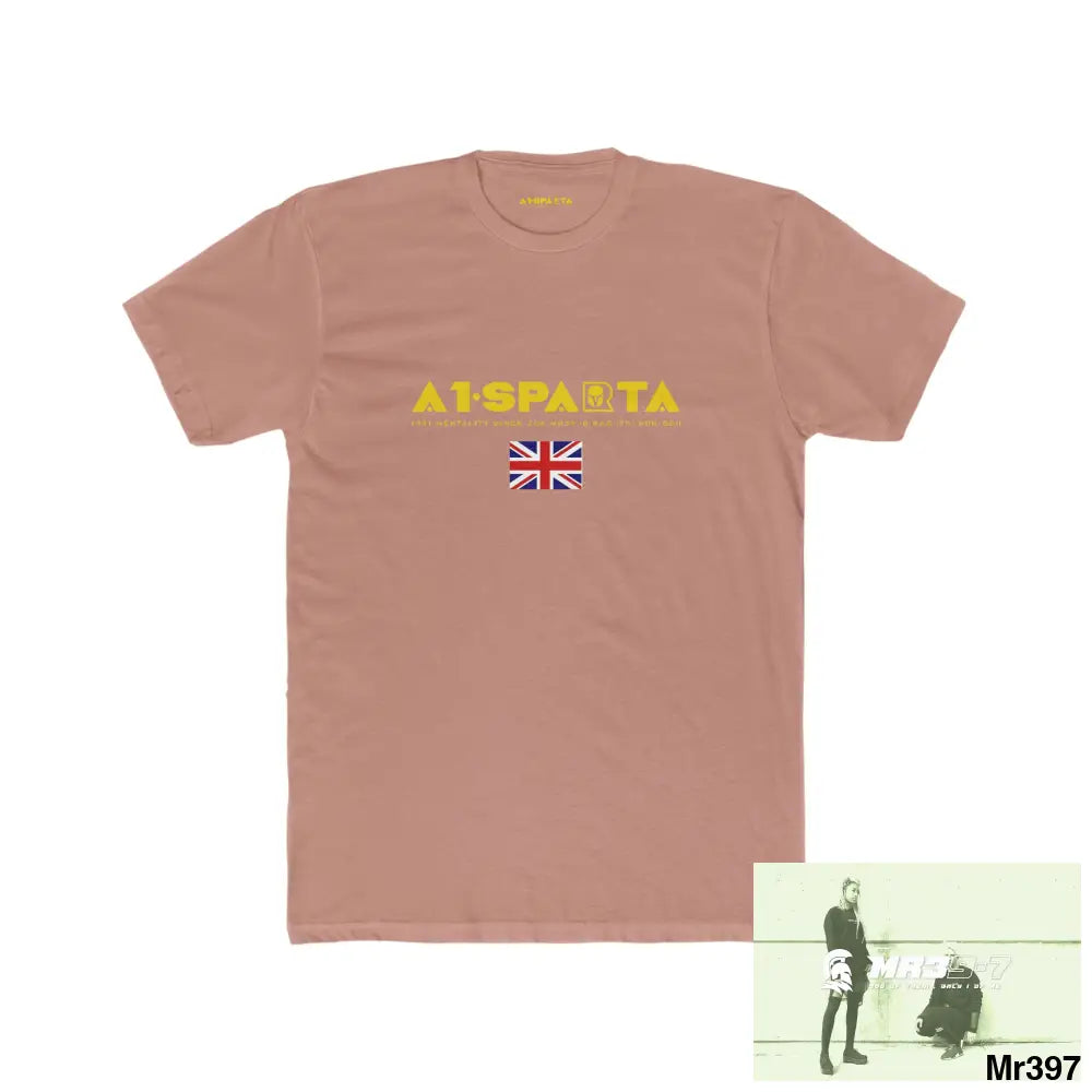 A1-Sparta 2015 Kenya in blind Spy Issues & Sheets Men’s Cotton Crew Tee Solid Desert Pink / S T-Shirt