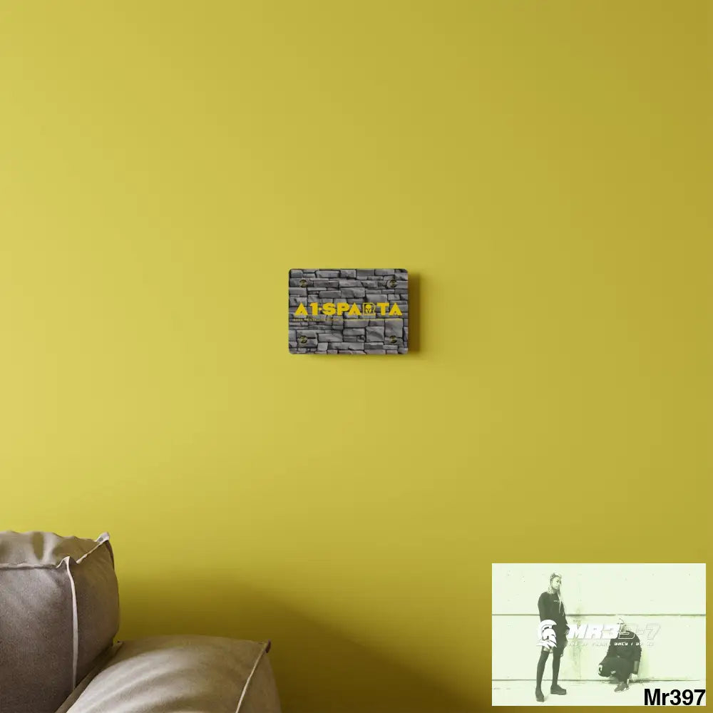 A1-Sparta 3D Dark Black Brick Wall 32k Ultrarealistic High quality Acrylic Wall Art Panels Home Decor