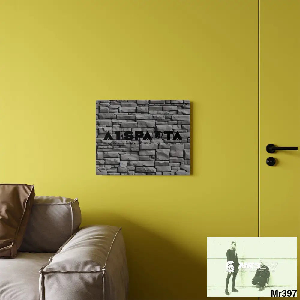 A1-Sparta 3D Dark Black Brick Wall 32k Ultrarealistic High quality Acrylic Wall Art Panels Home Decor