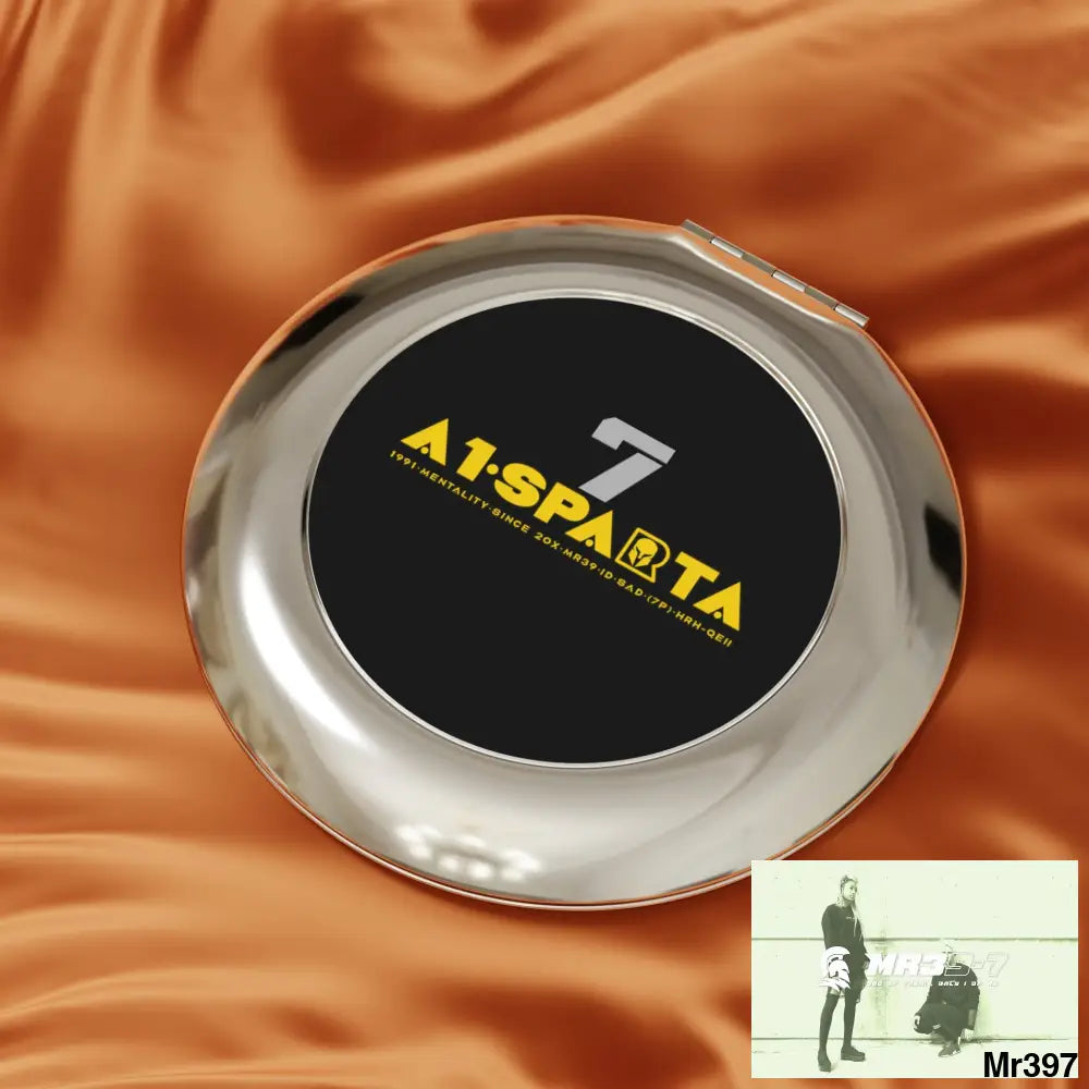 A1-Sparta 7 Compact Travel Mirror Silver / Glossy / One size Accessories