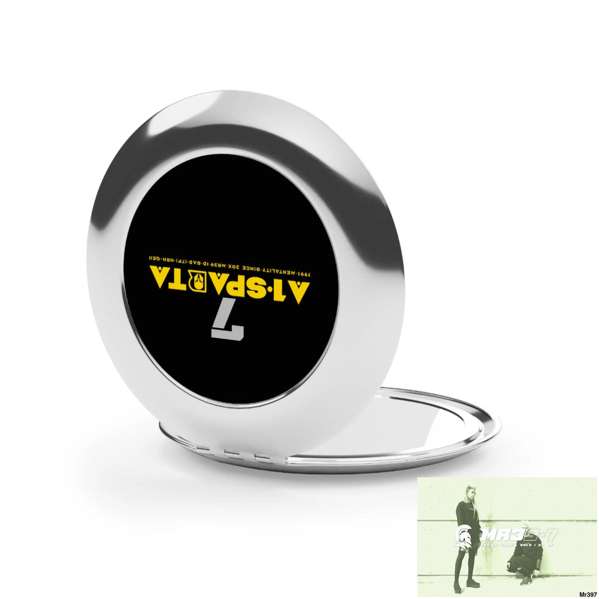 A1-Sparta 7 Compact Travel Mirror Silver / Glossy / One size Accessories