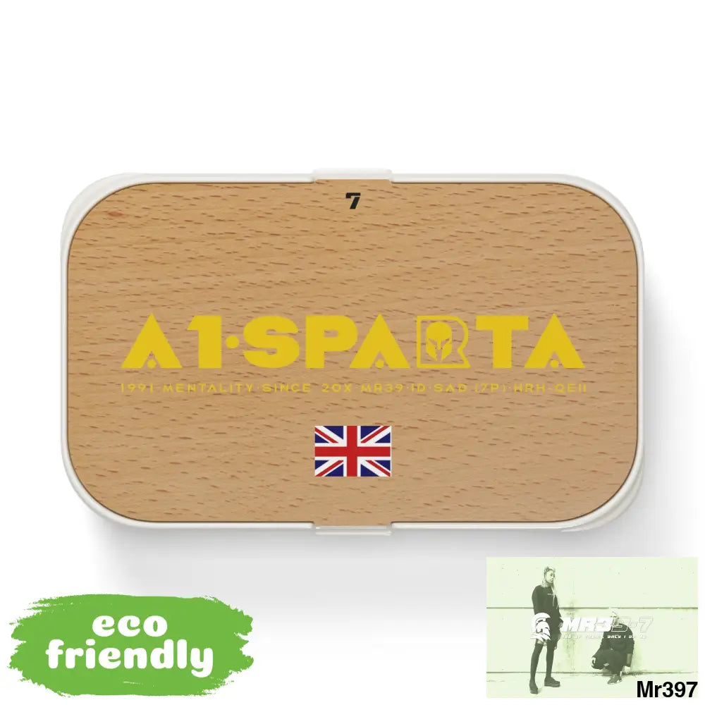 A1- Sparta 7 PLA Bento Box with Band and Utensils One size Accessories