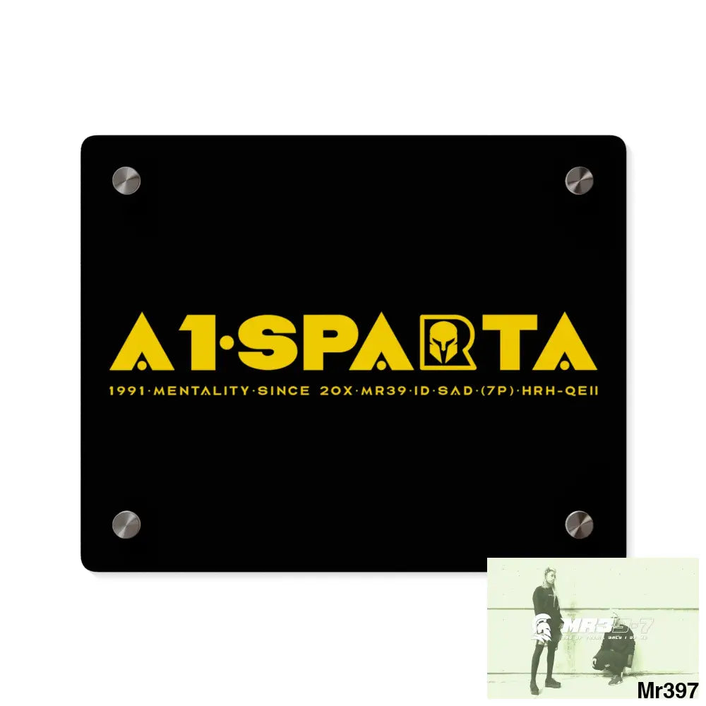A1-Sparta Acrylic Wall Art Panels 10″ x 8″ (Horizontal) / 0.25’’ Home Decor