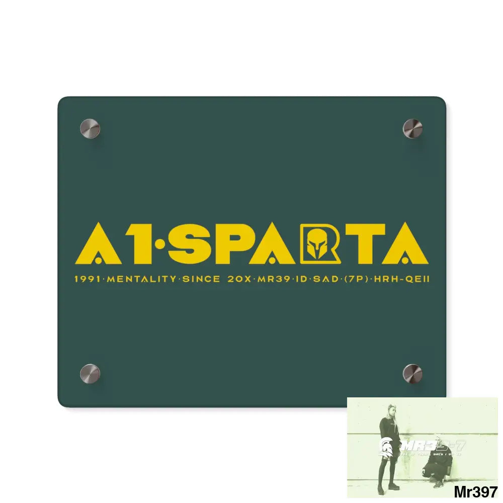 A1- Sparta Acrylic Wall Art Panels 10″ x 8″ (Horizontal) / 0.25’’ Home Decor