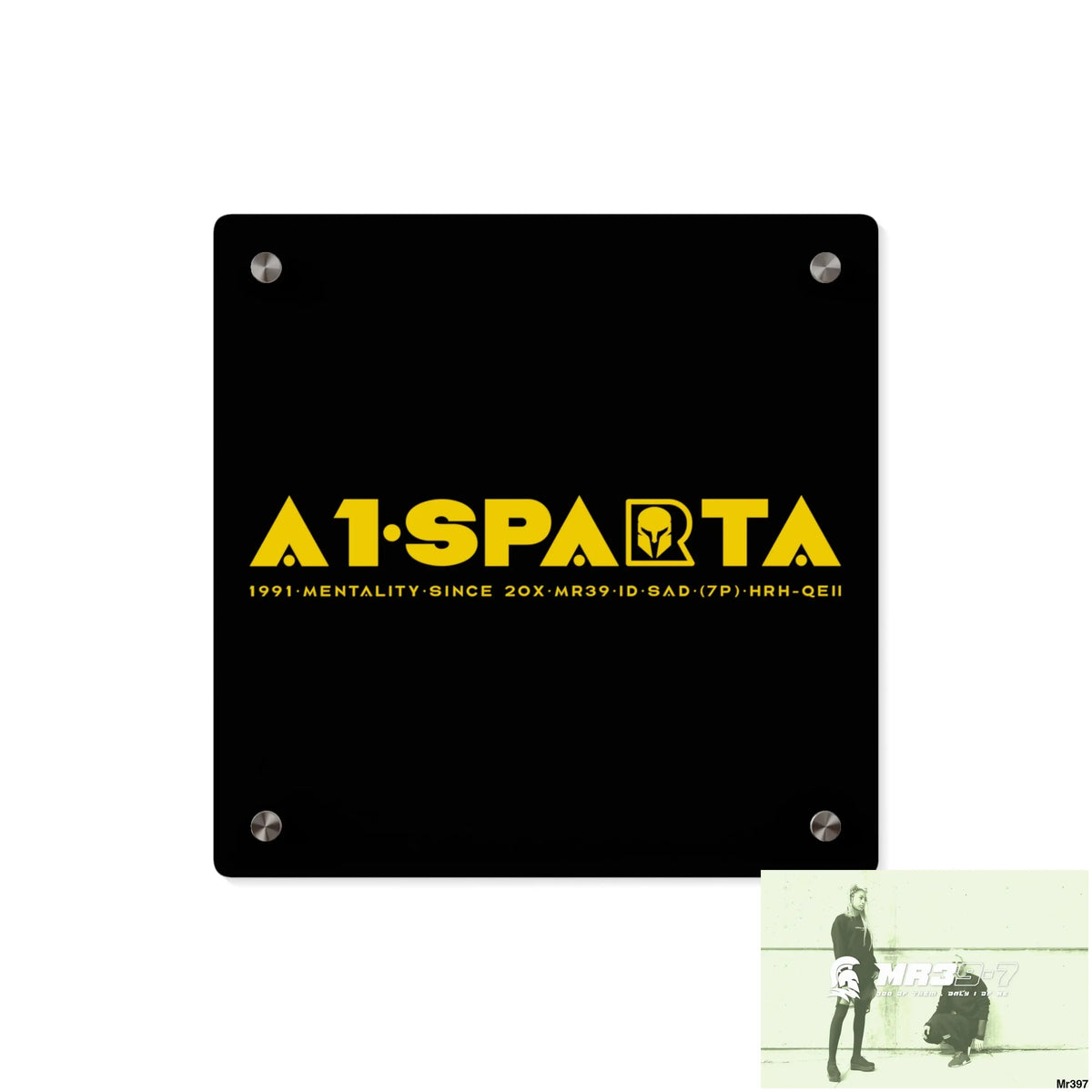 A1-Sparta Acrylic Wall Art Panels 11’’ x 11’’ (Square) / 0.25’’ Home Decor