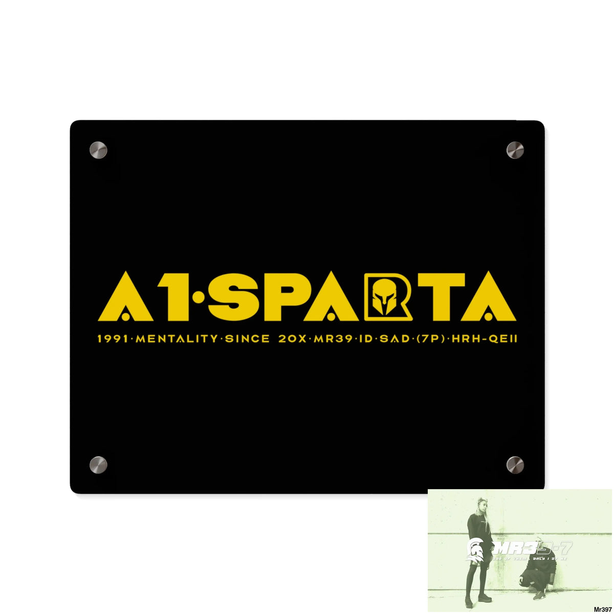 A1-Sparta Acrylic Wall Art Panels 14″ x 11″ (Horizontal) / 0.25’’ Home Decor