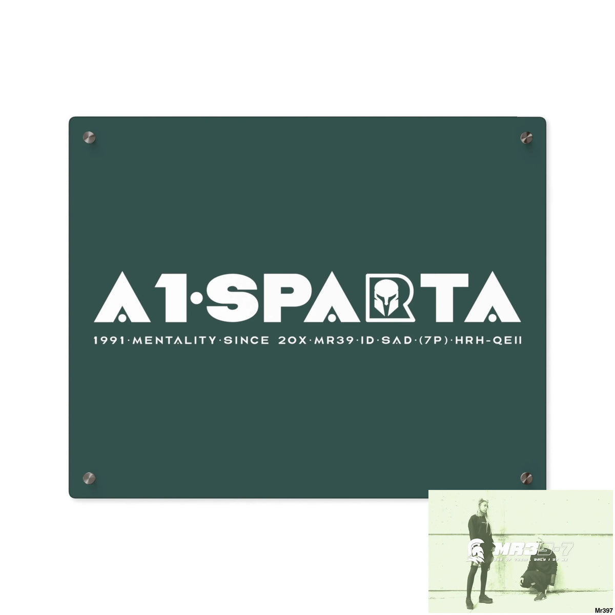 A1- Sparta Acrylic Wall Art Panels 20″ x 16″ (Horizontal) / 0.25’’ Home Decor