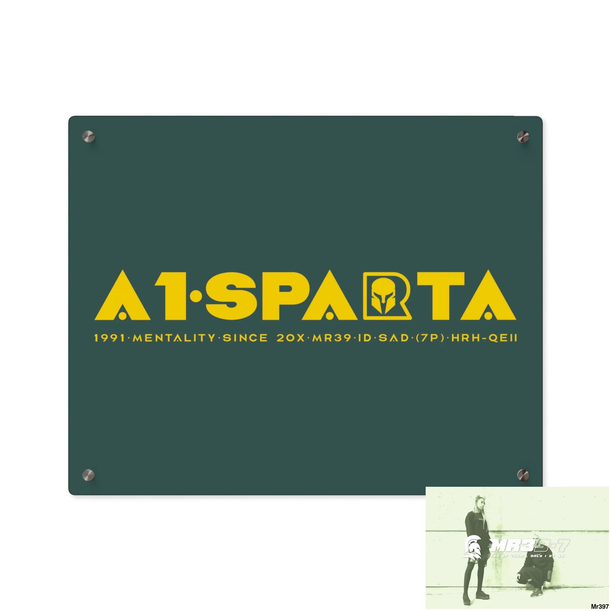 A1- Sparta Acrylic Wall Art Panels 20″ x 16″ (Horizontal) / 0.25’’ Home Decor