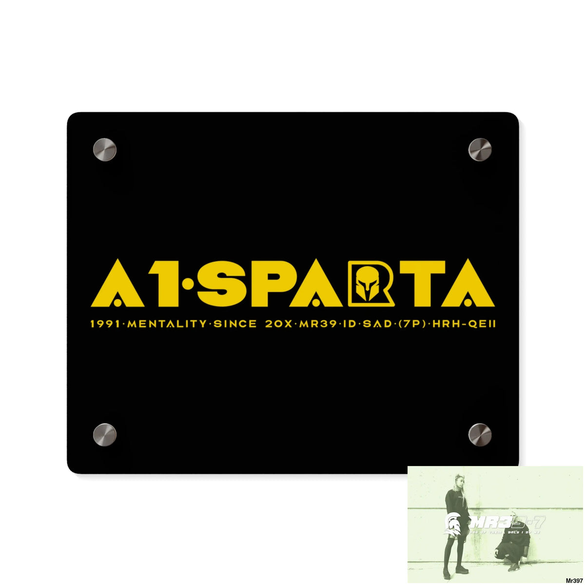 A1-Sparta Acrylic Wall Art Panels 10″ x 8″ (Horizontal) / 0.25’’ Home Decor