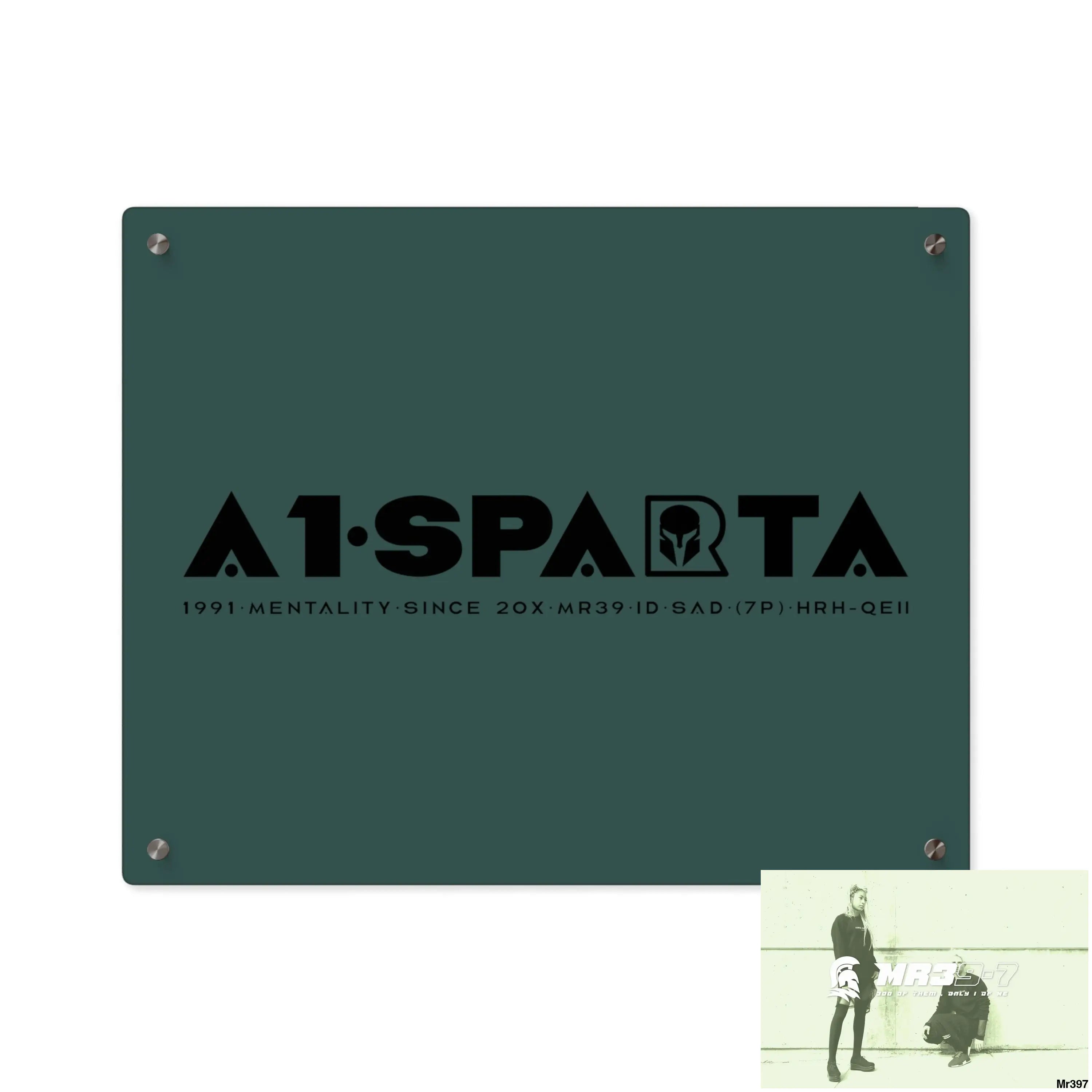 A1- Sparta Acrylic Wall Art Panels 20″ x 16″ (Horizontal) / 0.25’’ Home Decor