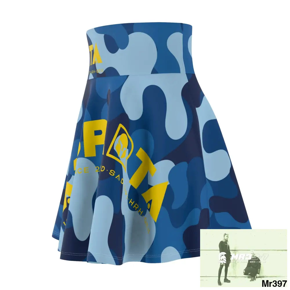 A1-Sparta - Always ready - Women’s Skater Skirt (AOP) All Over Prints
