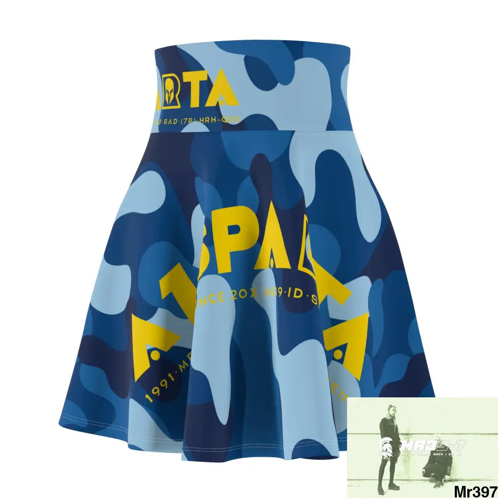 A1-Sparta - Always ready - Women’s Skater Skirt (AOP) All Over Prints