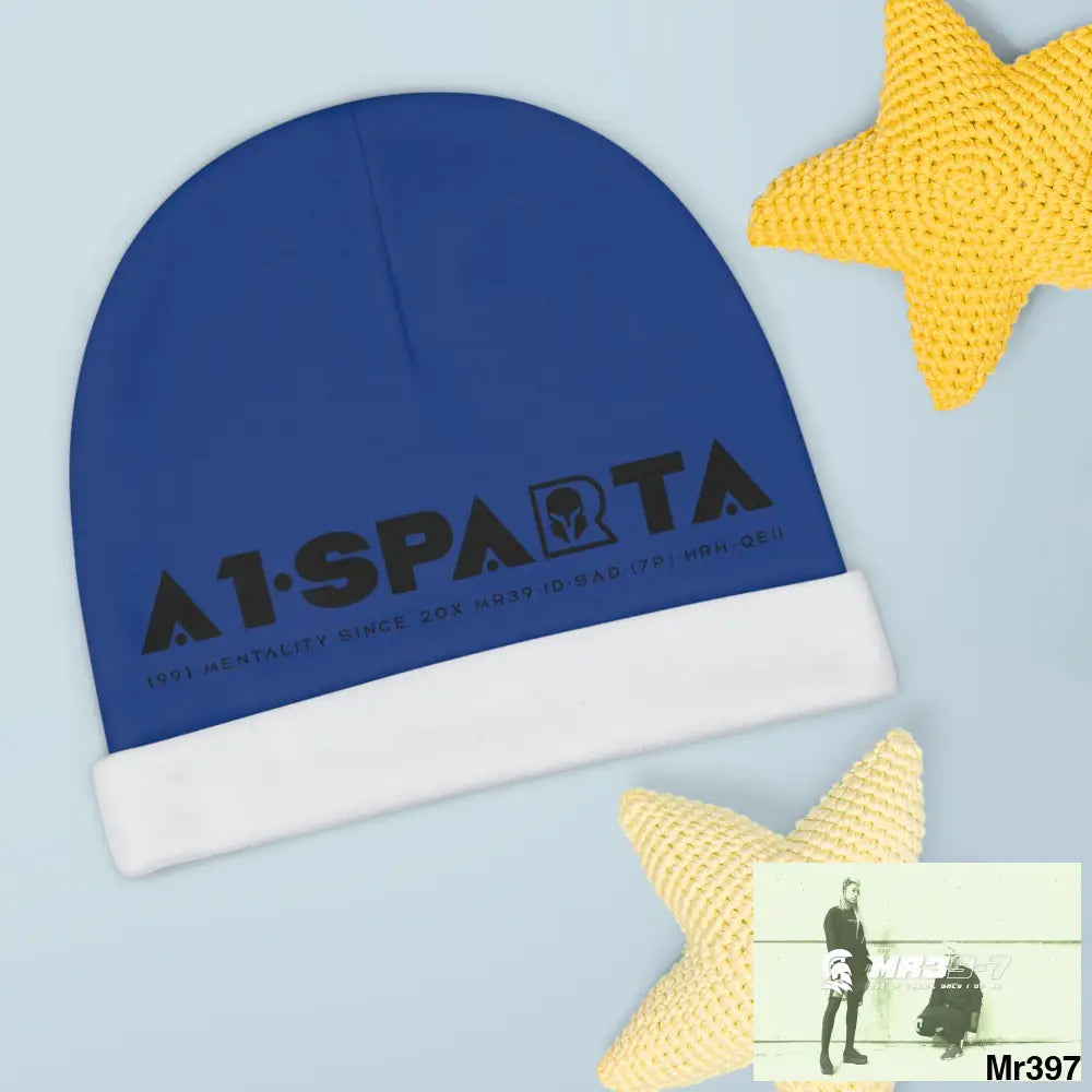 A1-Sparta Baby Beanie (AOP) One size / White All Over Prints