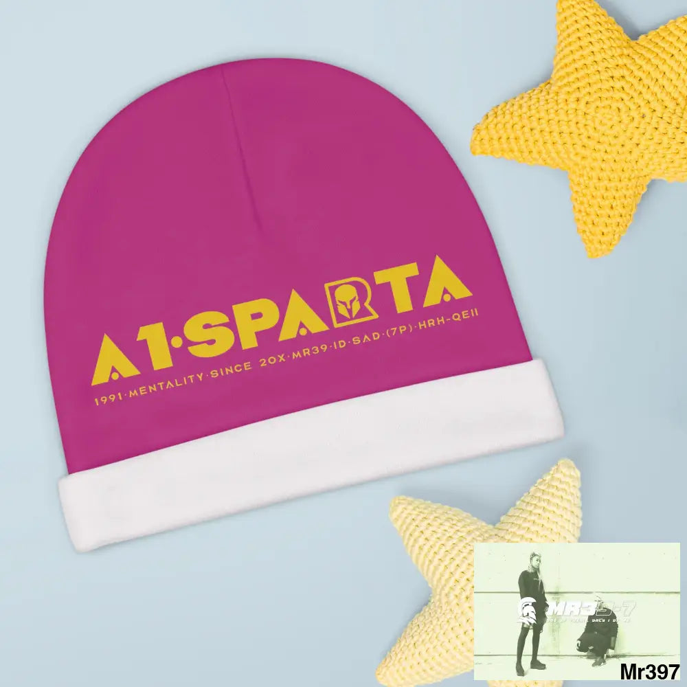 A1-Sparta Baby Beanie (AOP) One size / White All Over Prints