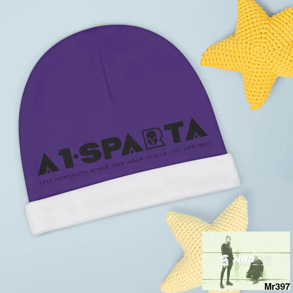 A1-Sparta Baby Beanie (AOP) One size / White All Over Prints