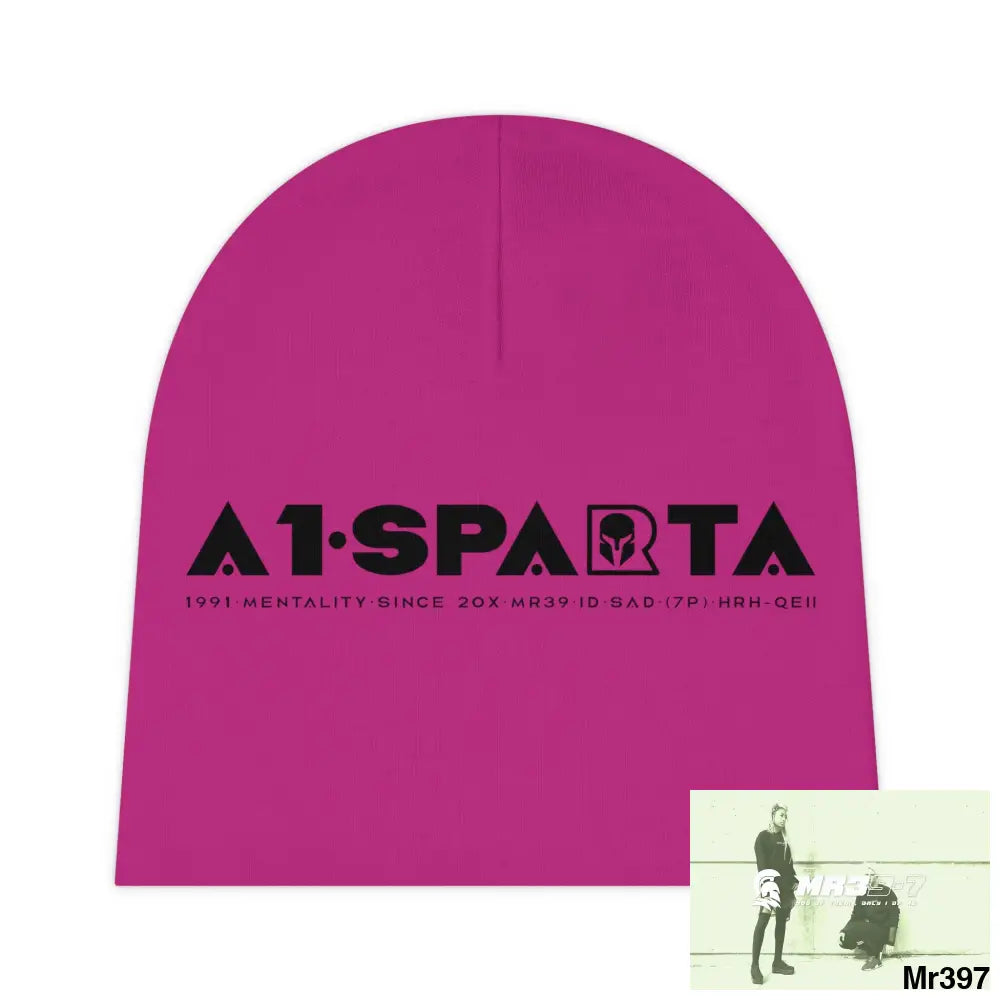 A1-Sparta Baby Beanie (AOP) One size / White All Over Prints