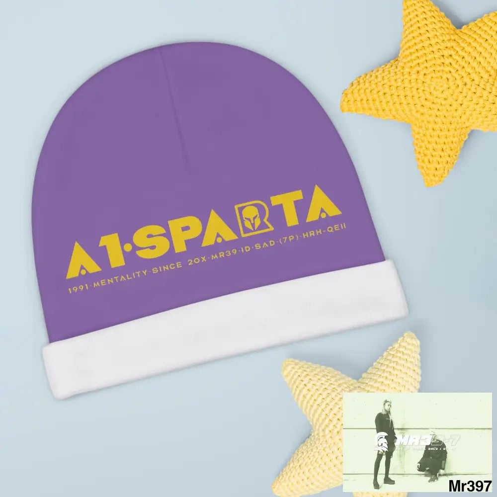 A1-Sparta Baby Beanie (AOP) One size / White All Over Prints