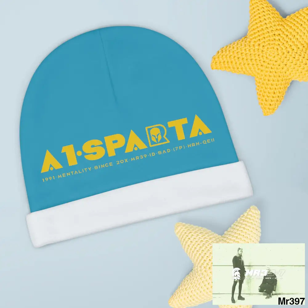 A1-Sparta Baby Beanie (AOP) One size / White All Over Prints