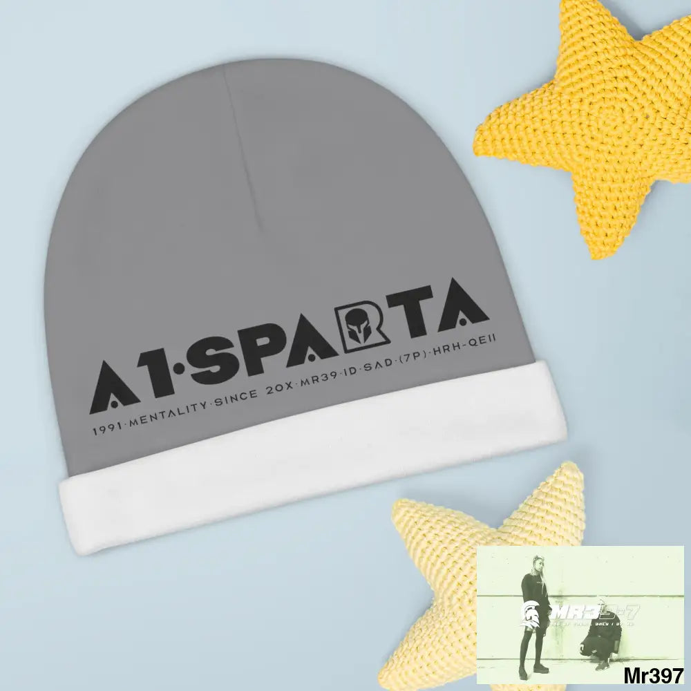 A1-Sparta Baby Beanie (AOP) One size / White All Over Prints