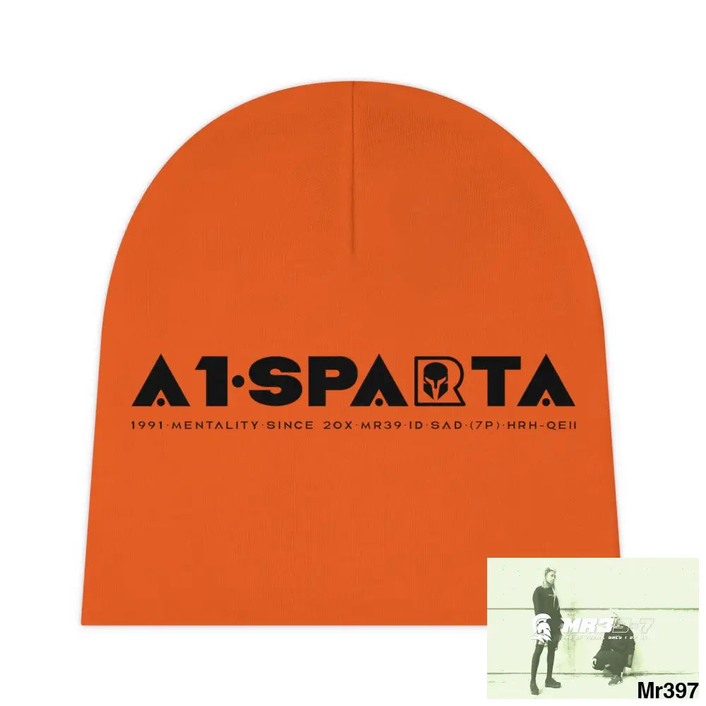 A1-Sparta Baby Beanie (AOP) One size / White All Over Prints