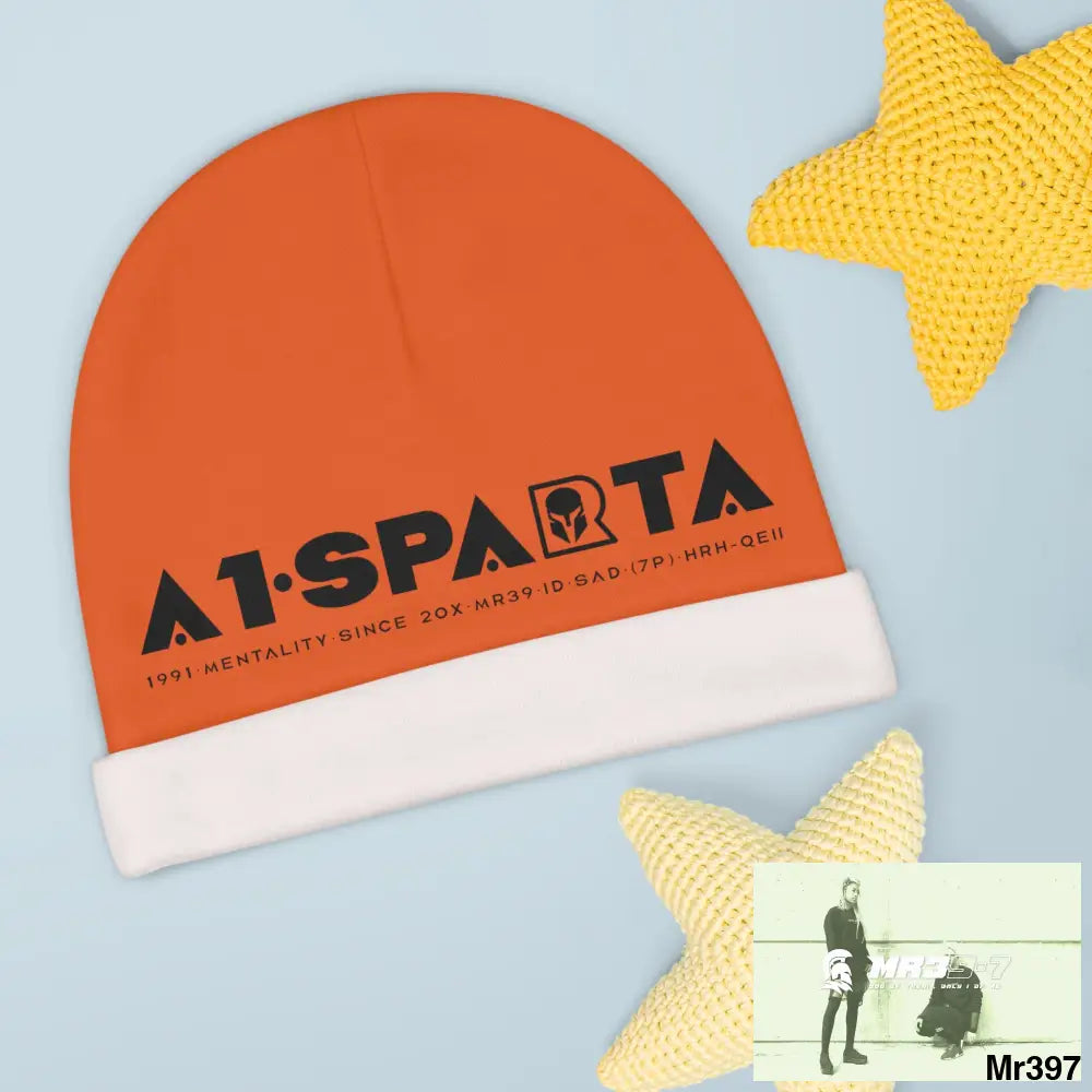 A1-Sparta Baby Beanie (AOP) One size / White All Over Prints