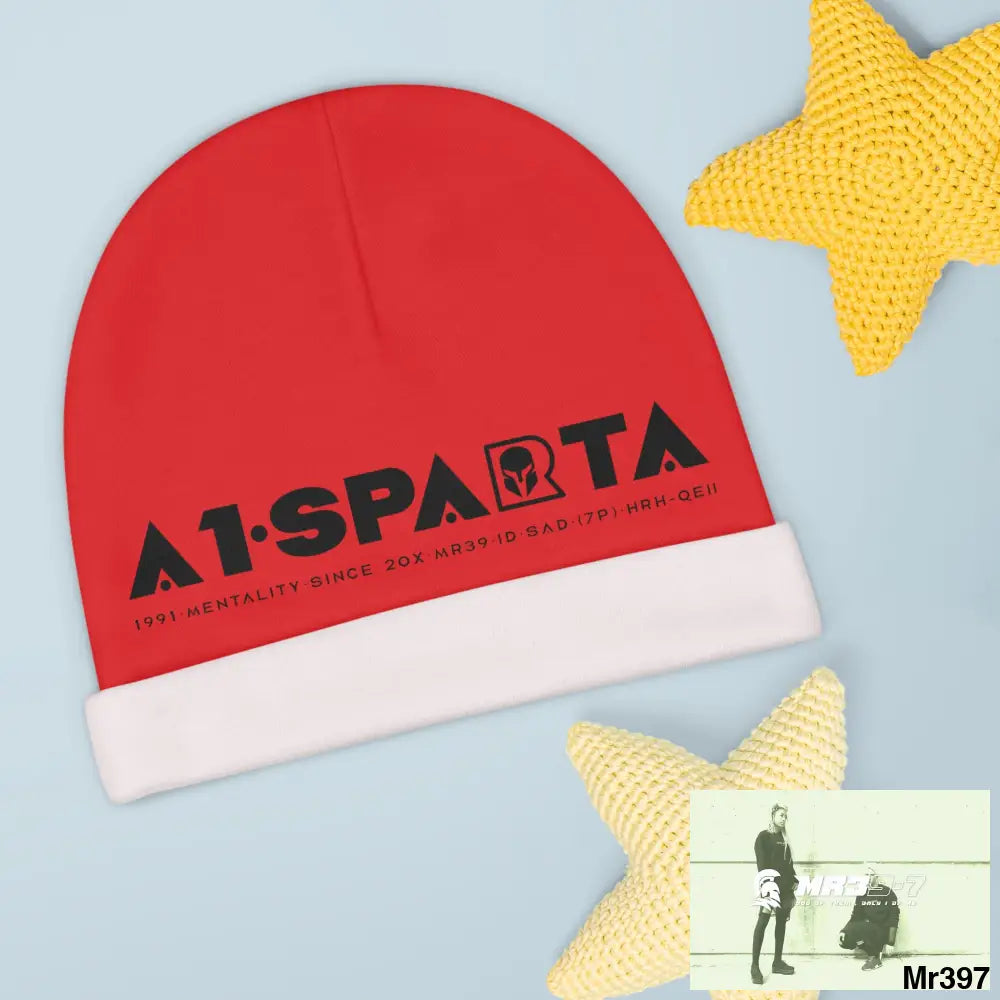 A1-Sparta Baby Beanie (AOP) One size / White All Over Prints