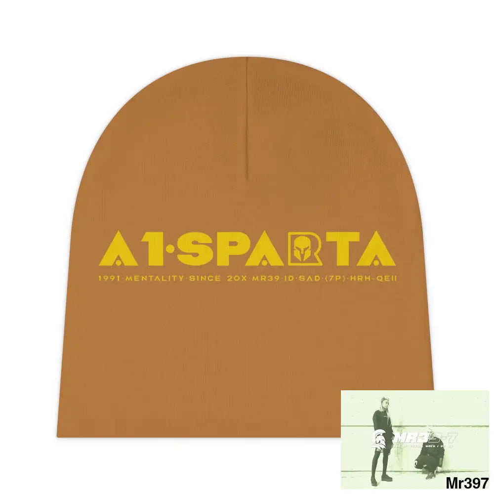 A1-Sparta Baby Beanie (AOP) One size / White All Over Prints