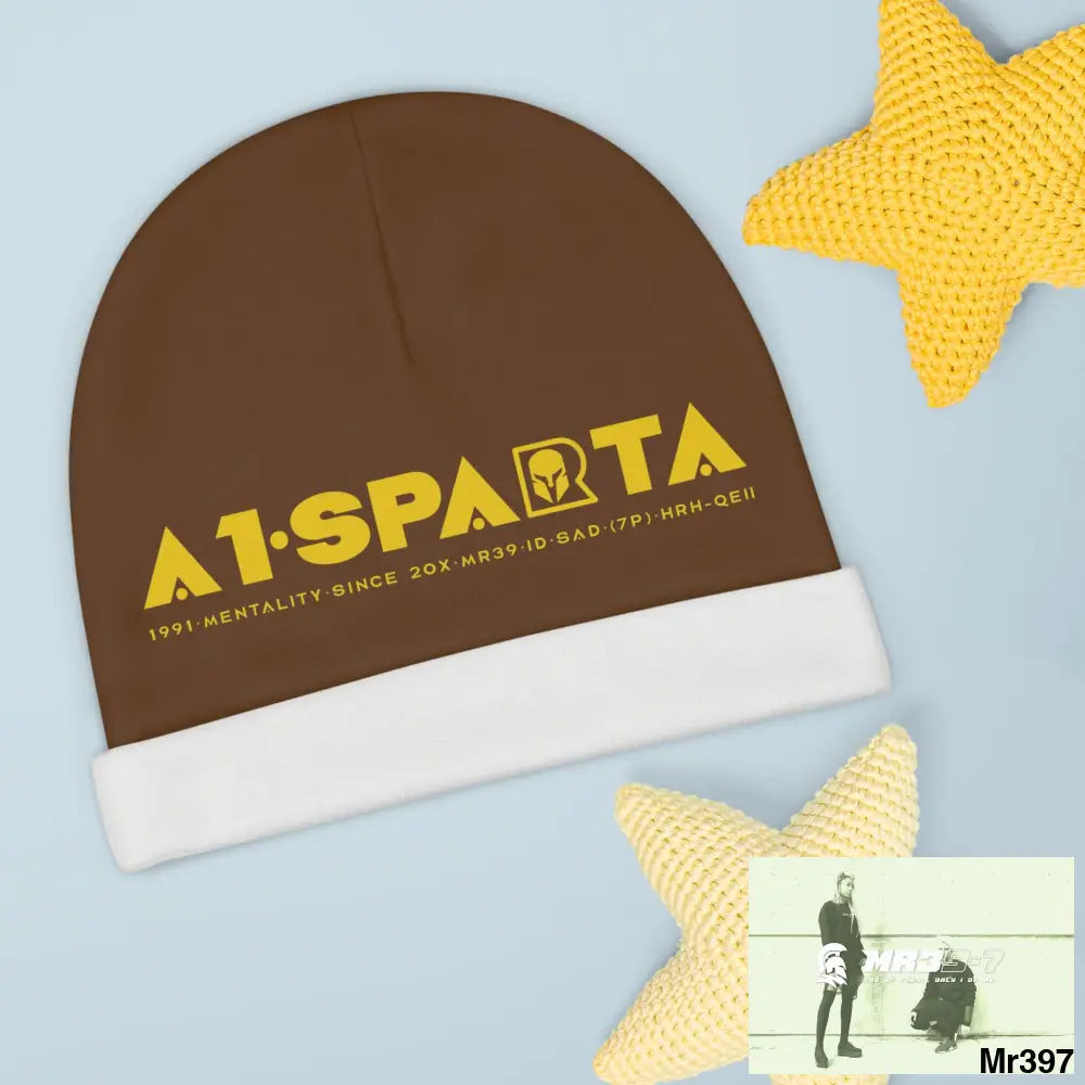 A1-Sparta Baby Beanie (AOP) One size / White All Over Prints